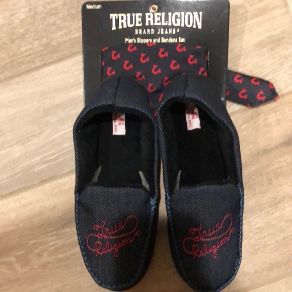 true religion slippers